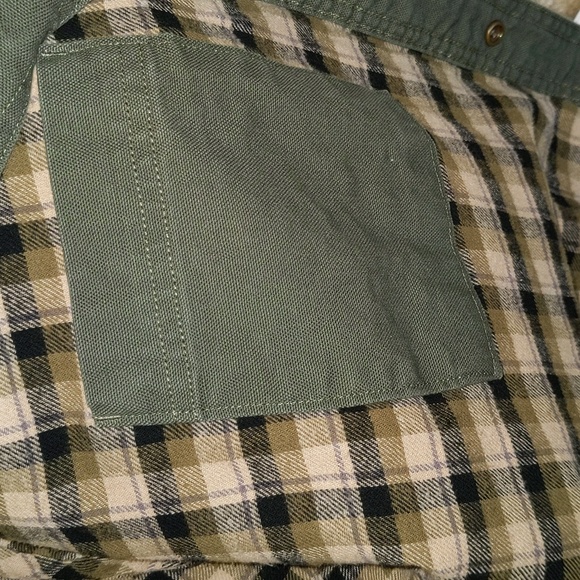 Carhartt Men's Size L Lined Snap Front Barn Chore Jacket Shacket Custom Logo - Picture 10 of 12